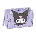 Hello Kitty Kuromi toilettas meisjes lila met grote Kuromi figuur vooraanzicht