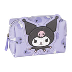 Hello Kitty Kuromi toilettas meisjes lila met grote Kuromi figuur vooraanzicht
