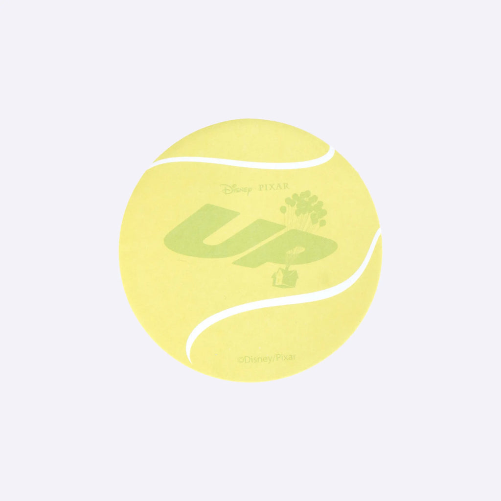 Memoblok in de vorm van een tennisbal