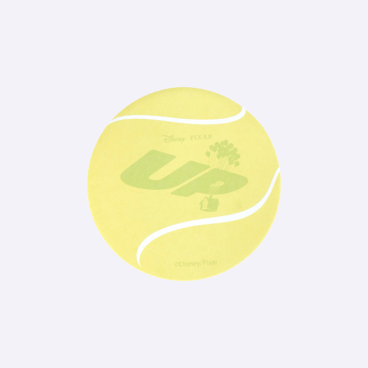 Memoblok in de vorm van een tennisbal