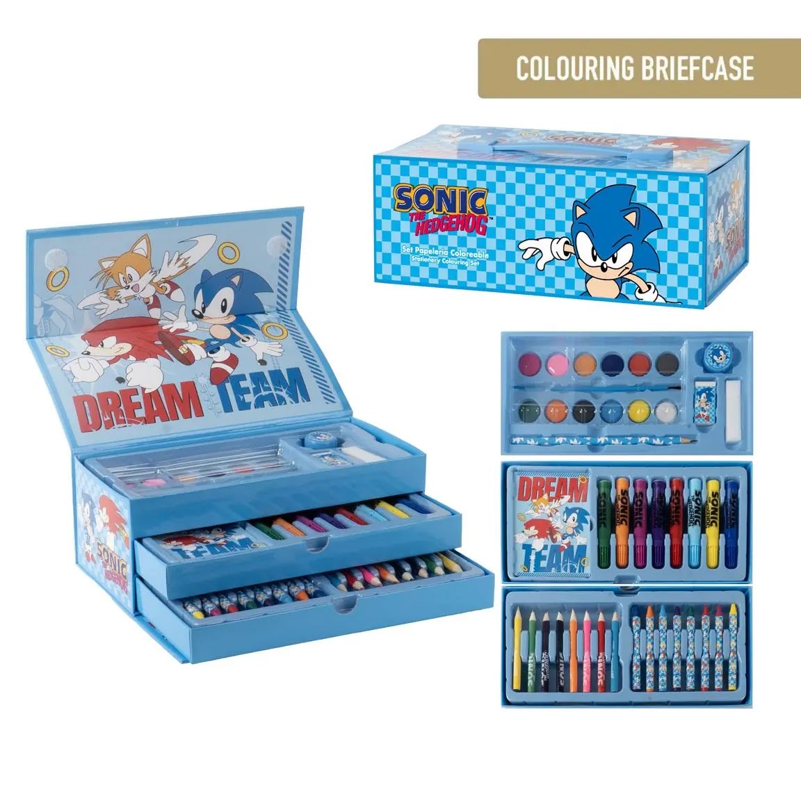 Sonic the Hedgehog tekendoos gevuld