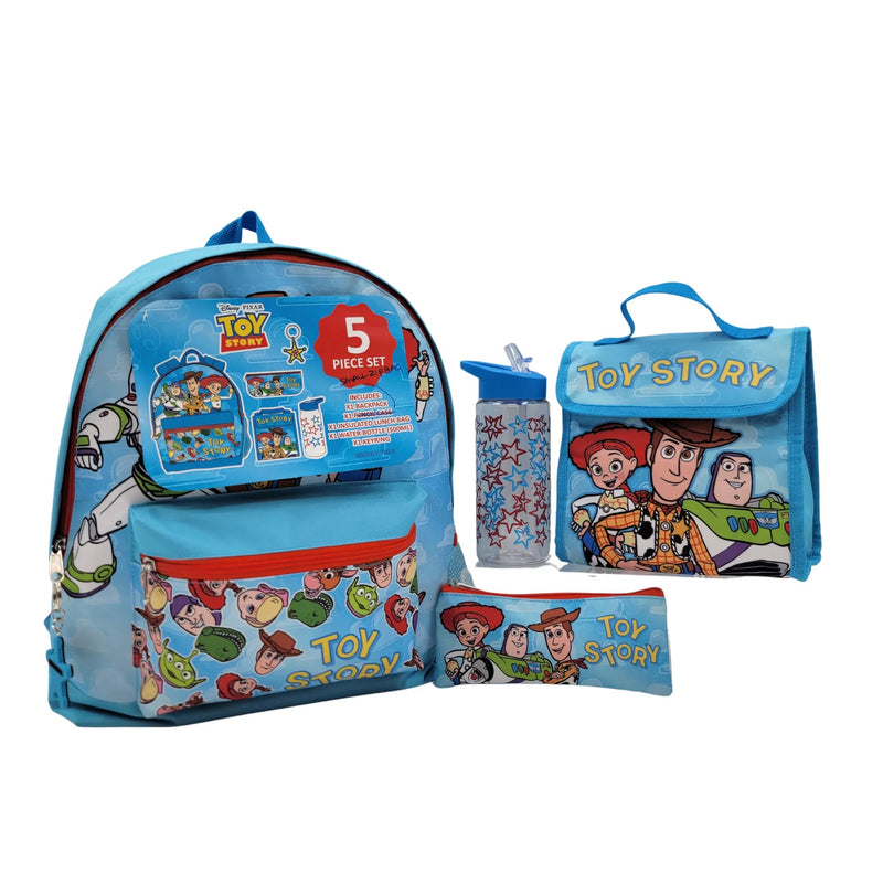 Disney Toy Story 5-delige schoolset met rugzak, lunchtas, drinkfles, etui en sleutelhanger