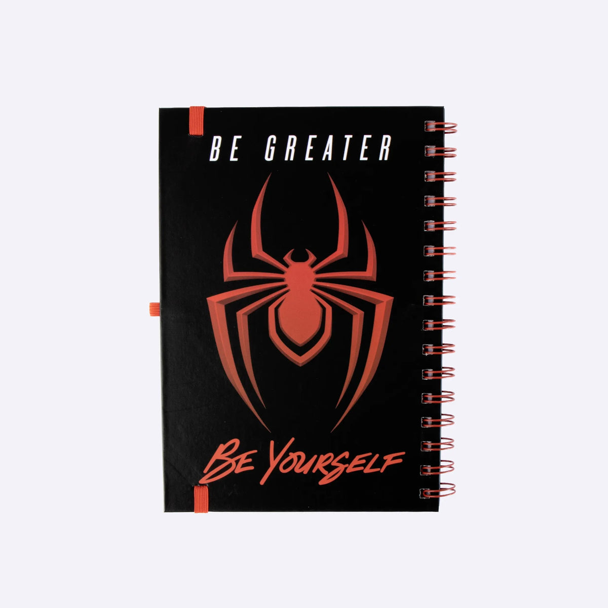 Achterkant notitieboek met Be Greater, Be Yourself