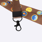 Detail karabijnhaak van het keycord