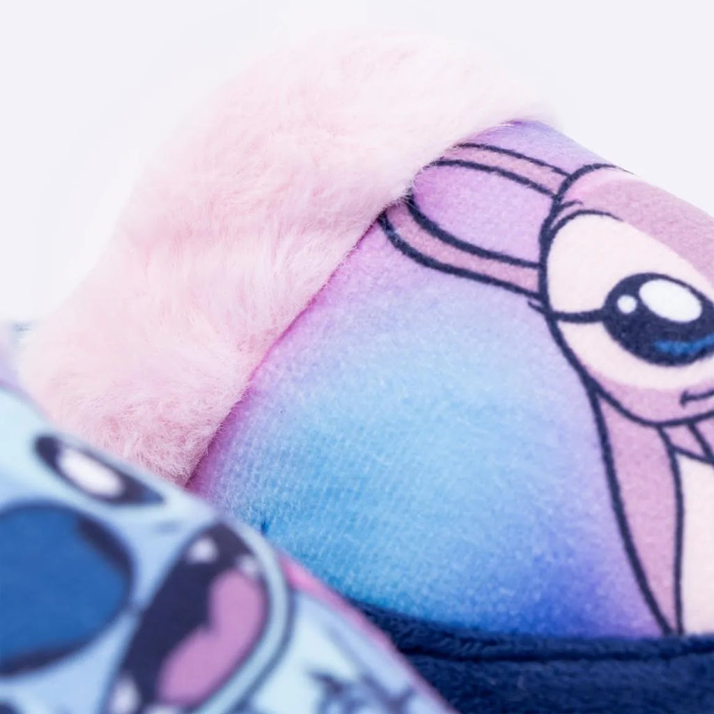 detail print Stitch en Angel op de neus