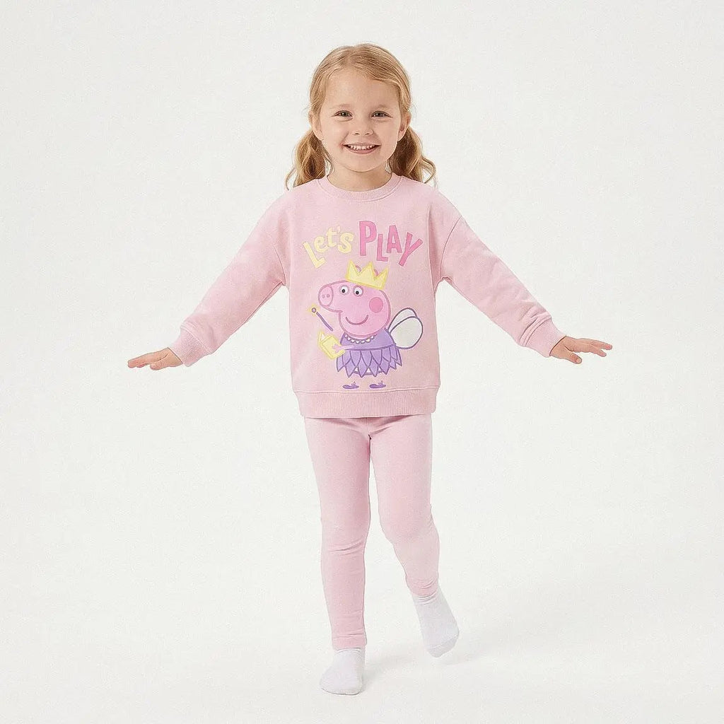 Meisje in Peppa Pig sweater vooraanzicht