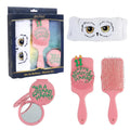 Harry Potter beautyset met roze haarborstel, klapspiegel, Hedwig haarband en cadeaudoos
