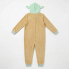 Grogu onesie achterkant met capuchon en oren