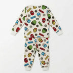 Avengers pyjama achterkant met dezelfde print