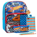 Hot Wheels rugzak set voorkant met etui en accessoires