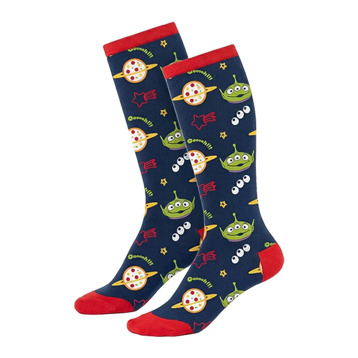 Donkerblauwe Toy Story sok met groene Aliens
