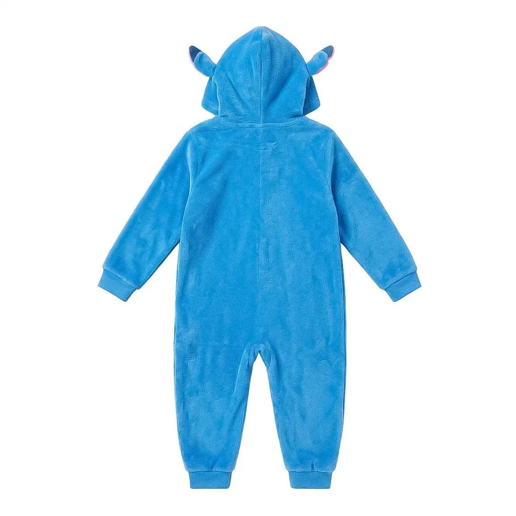 Stitch onesie achterkant met capuchon en oren