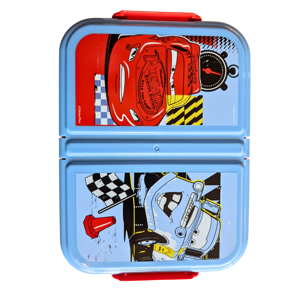 Cars lunchbox bovenaanzicht deksel met Takel