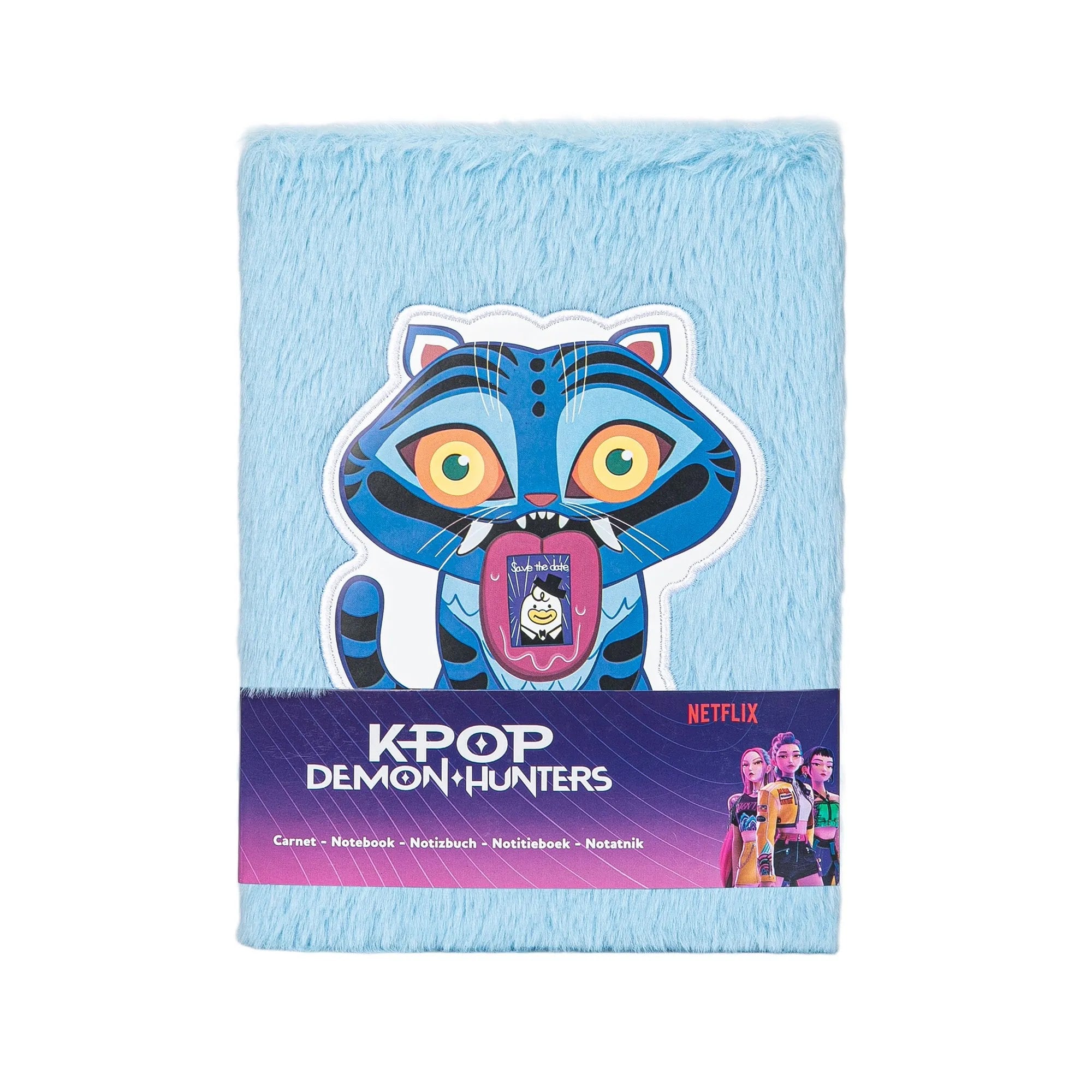 Kpop Demon Hunters Derpy pluche notitieboek verpakking