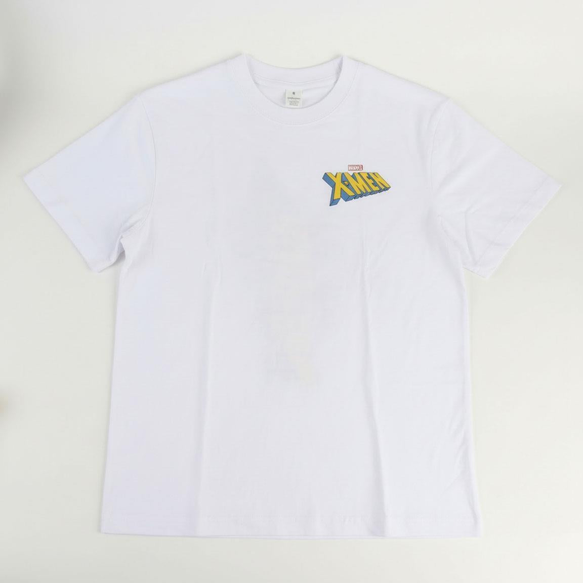 Wit Wolverine T-shirt voorkant met X-Men logo