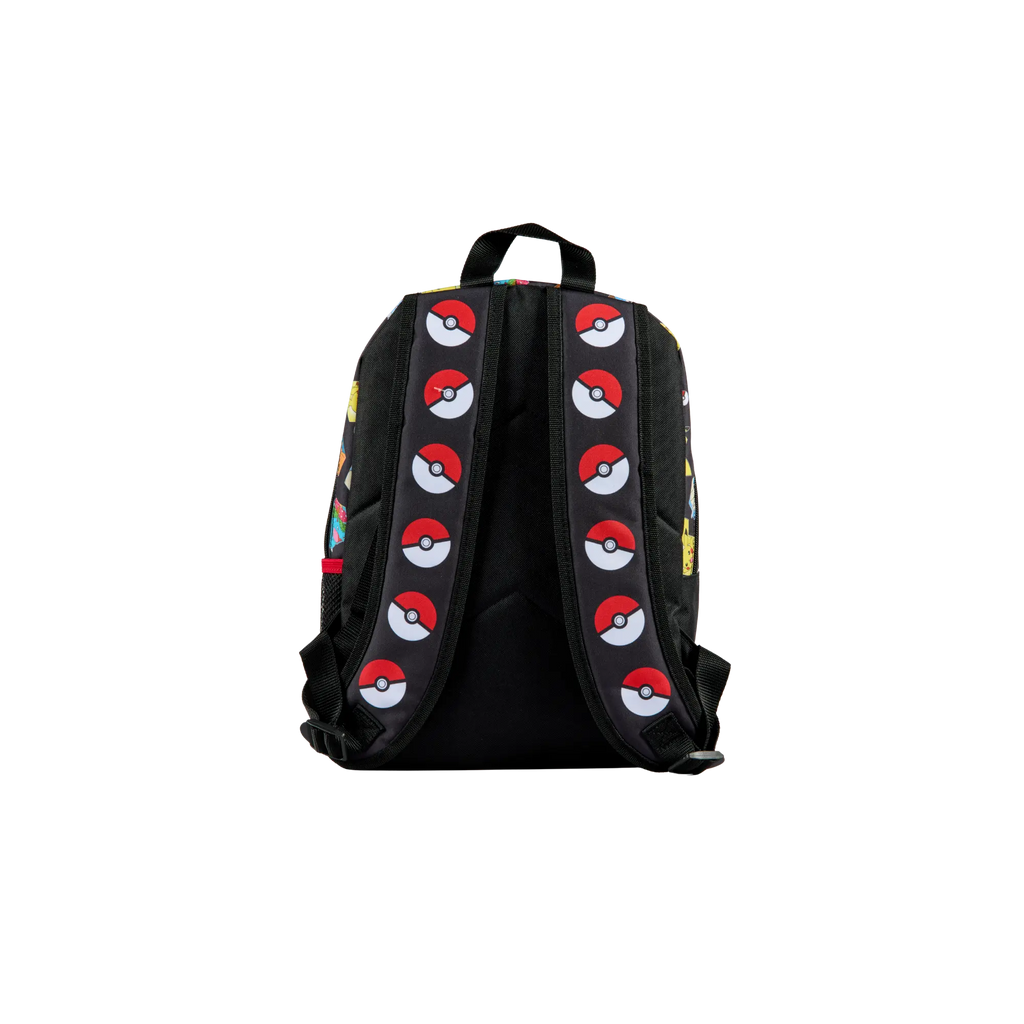 Pokemon Rugzak 38cm - achterkant met Pokeball-print
