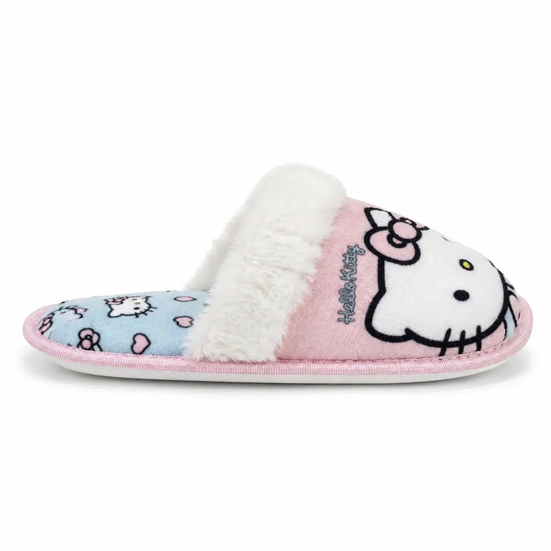 Hello Kitty slof zijkant met open hiel
