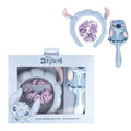 Disney Stitch haaraccessoires set met haarborstel, diadeem met oren, scrunchie en cadeaudoos