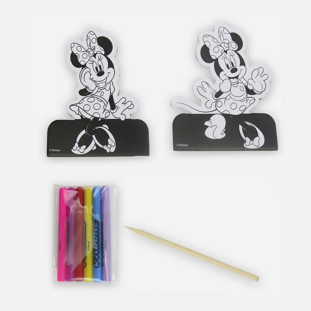 Disney Minnie Mouse activiteitenset figuren stiften krasstok