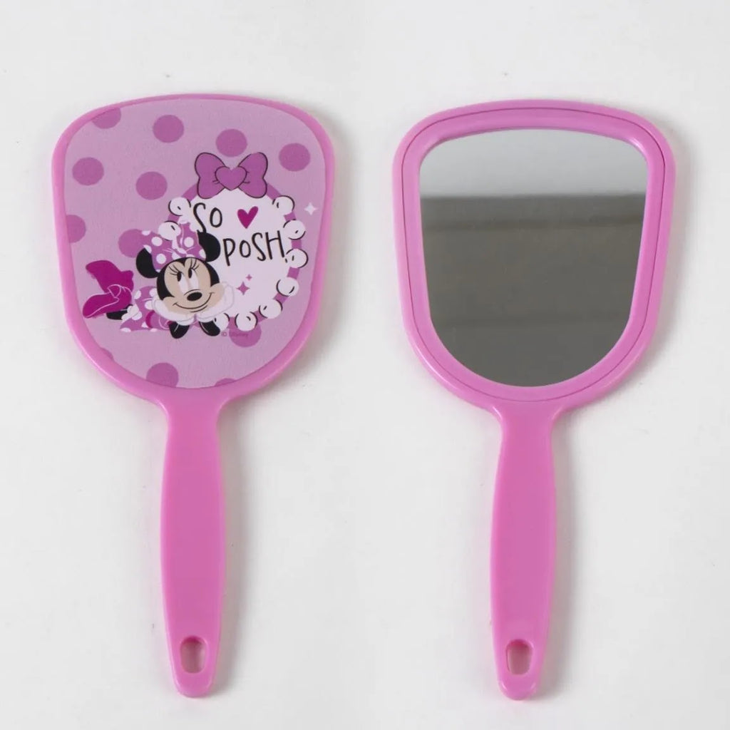 roze handspiegel met Minnie voor- en achterkant