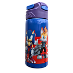 Sonic the Hedgehog RVS drinkfles 500 ml blauw met Sonic Tails en Knuckles