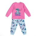 Disney Stitch pyjama meisjes roze shirt met Stitch print en lichtblauwe broek