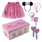 Disney Minnie Mouse beauty- en verkleedset met roze rokje, diadeem, sieraden en opbergdoos