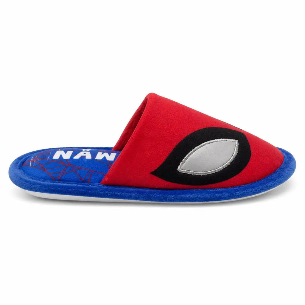 Spiderman slof zijkant met open hiel