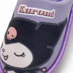 Kuromi sloffen detail print op de neus