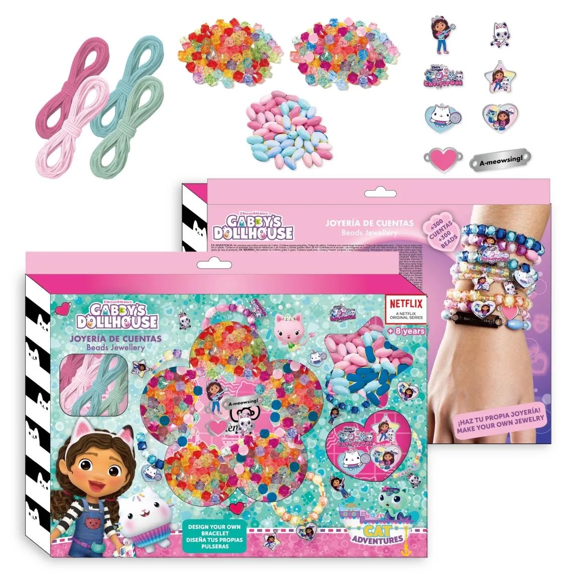 Gabby's Poppenhuis kralen sieraden maakset met 300 kralen