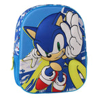 Sonic the Hedgehog 3D rugzak blauw voorkant