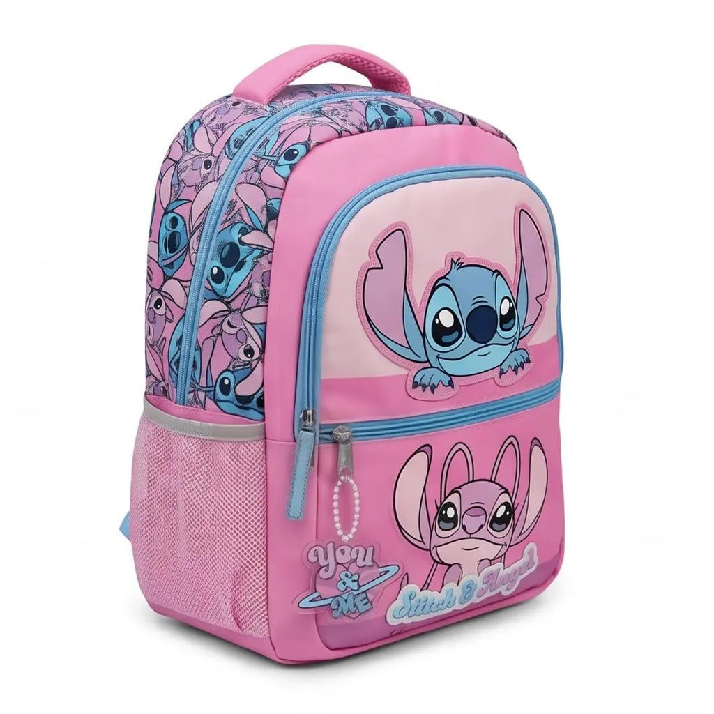 Disney Stitch en Angel schoolrugzak meisjes roze