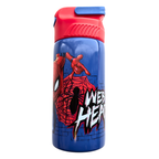 Spiderman drinkfles andere kant met Web Head tekst