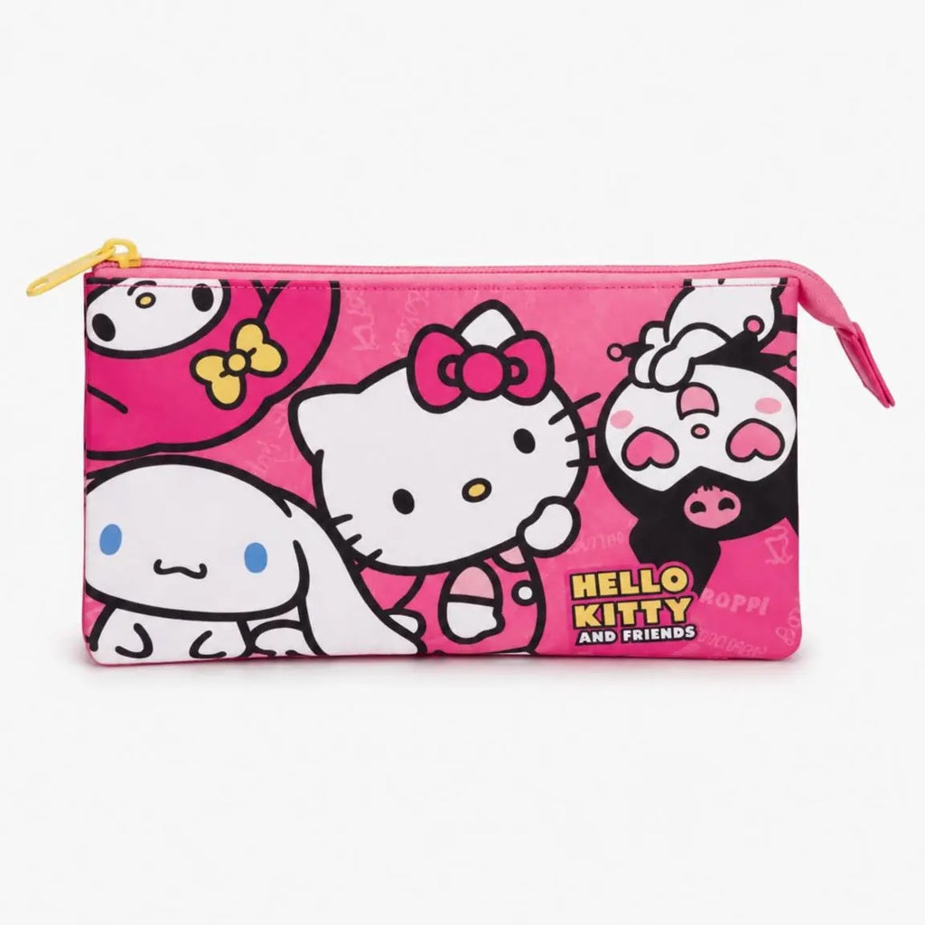 Hello Kitty & Friends etui 3 vakken voorkant