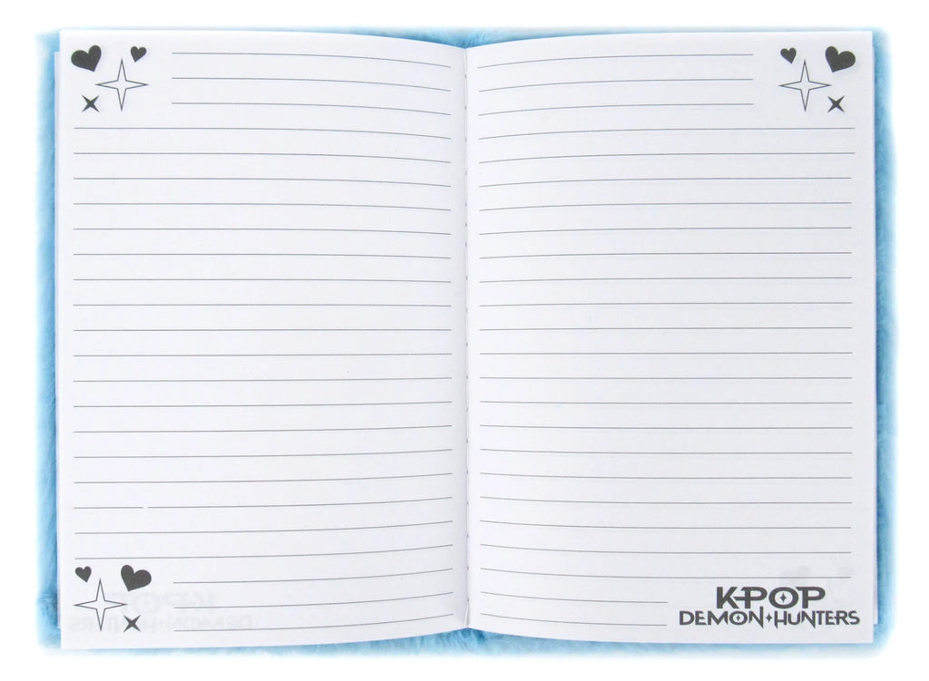 Kpop Demon Hunters Derpy pluche notitieboek met pen binnenkant
