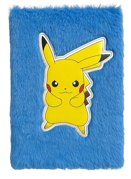 Pokémon Pikachu Pluche Notitieboek Blauw 160 Gelinieerde Pagina's