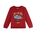 Hot Wheels sweater jongens rood met raceauto print