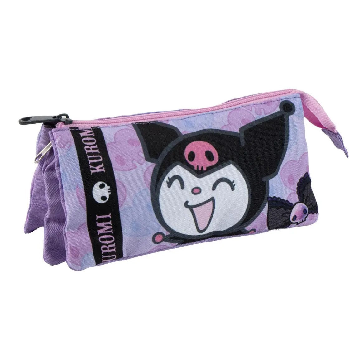 Hello Kitty Kuromi etui 3 vaks meisjes paars