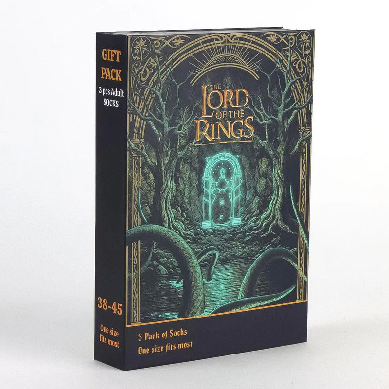 Cadeaudoos met illustratie van de poort van Moria en Lord of the Rings logo