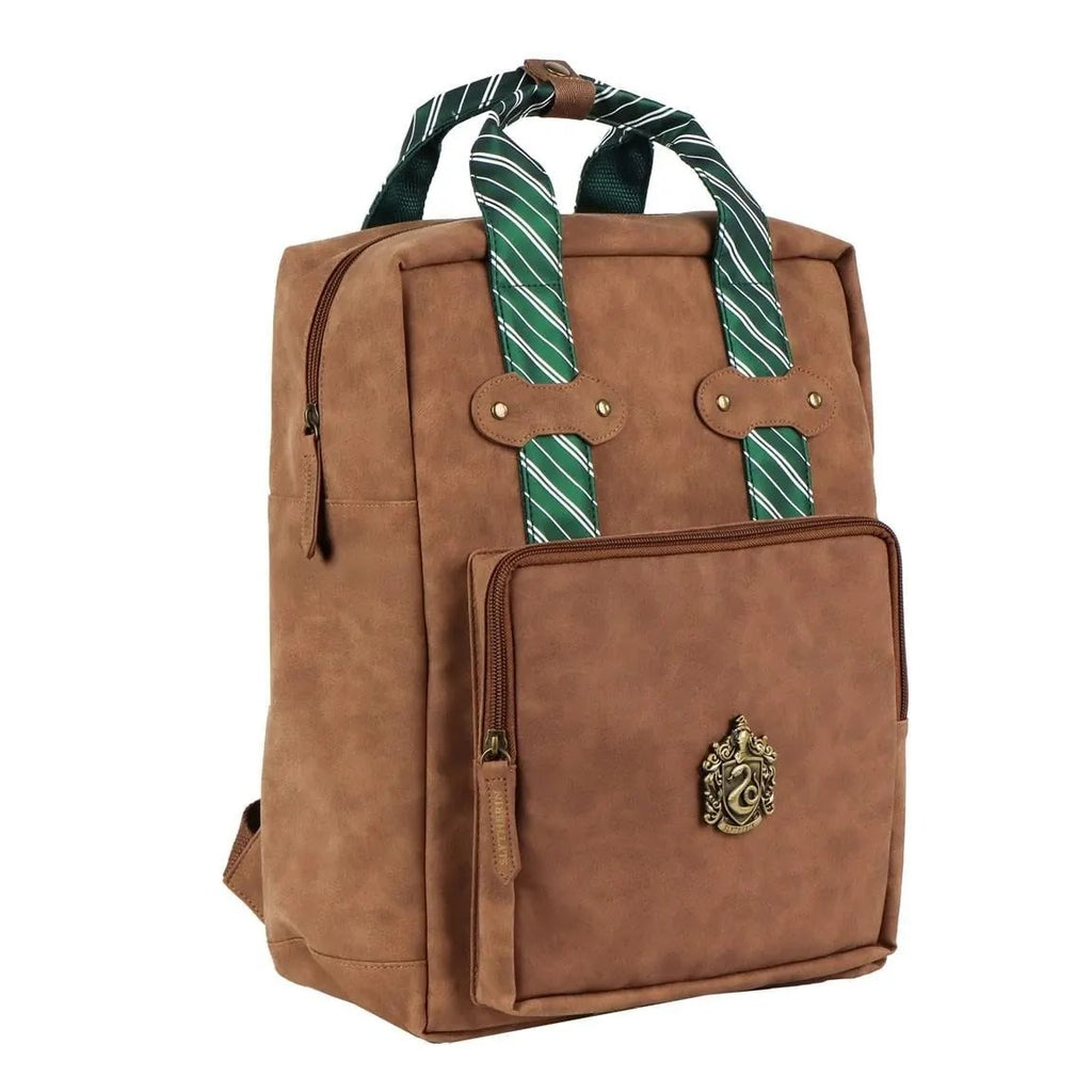 Harry Potter Slytherin Rugzak bruin voorkant