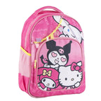 Hello Kitty & Friends schoolrugzak roze voorkant