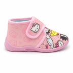 Hello Kitty sloffen zijkant klittenband