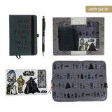 Star Wars Laptophoes Set 4-delig - Notitieboek, Pen & Stickers - Grijs