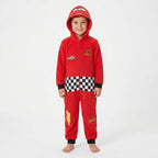 Jongen in Cars onesie vooraanzicht