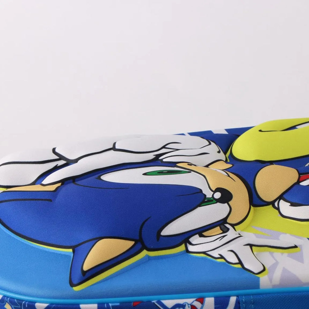 Sonic the Hedgehog 3D rugzak detail opdruk