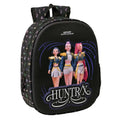 Kpop Demon Hunters Huntrix 3D rugzak zwart voorkant 33 cm
