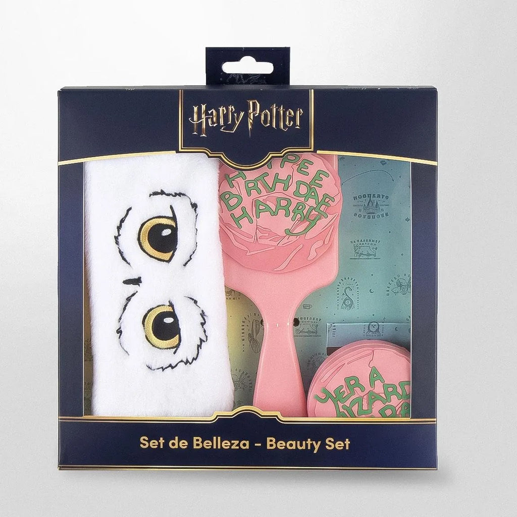 Harry Potter beautyset in donkerblauwe cadeaudoos vooraanzicht