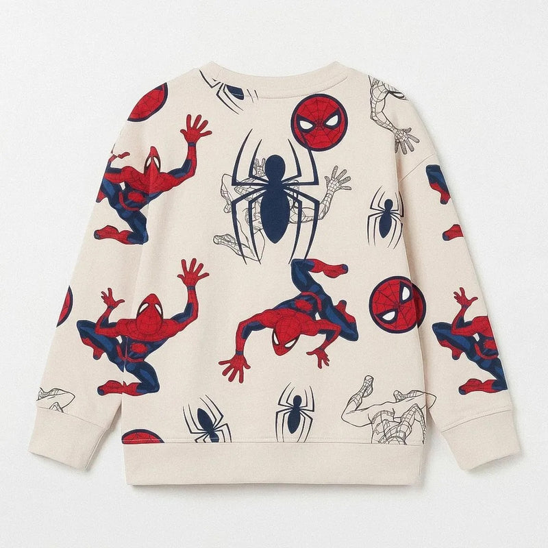 Spiderman sweater achterkant met grote spin