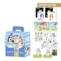 Bluey activiteitenset in tas met kleurplaten stickers en stiften
