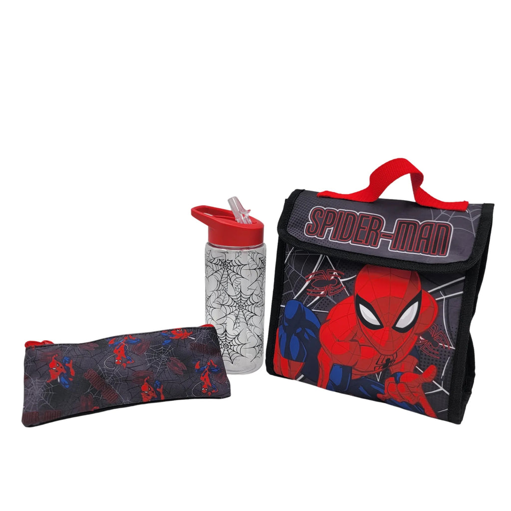 Marvel Spider-Man lunchtas, drinkfles en etui